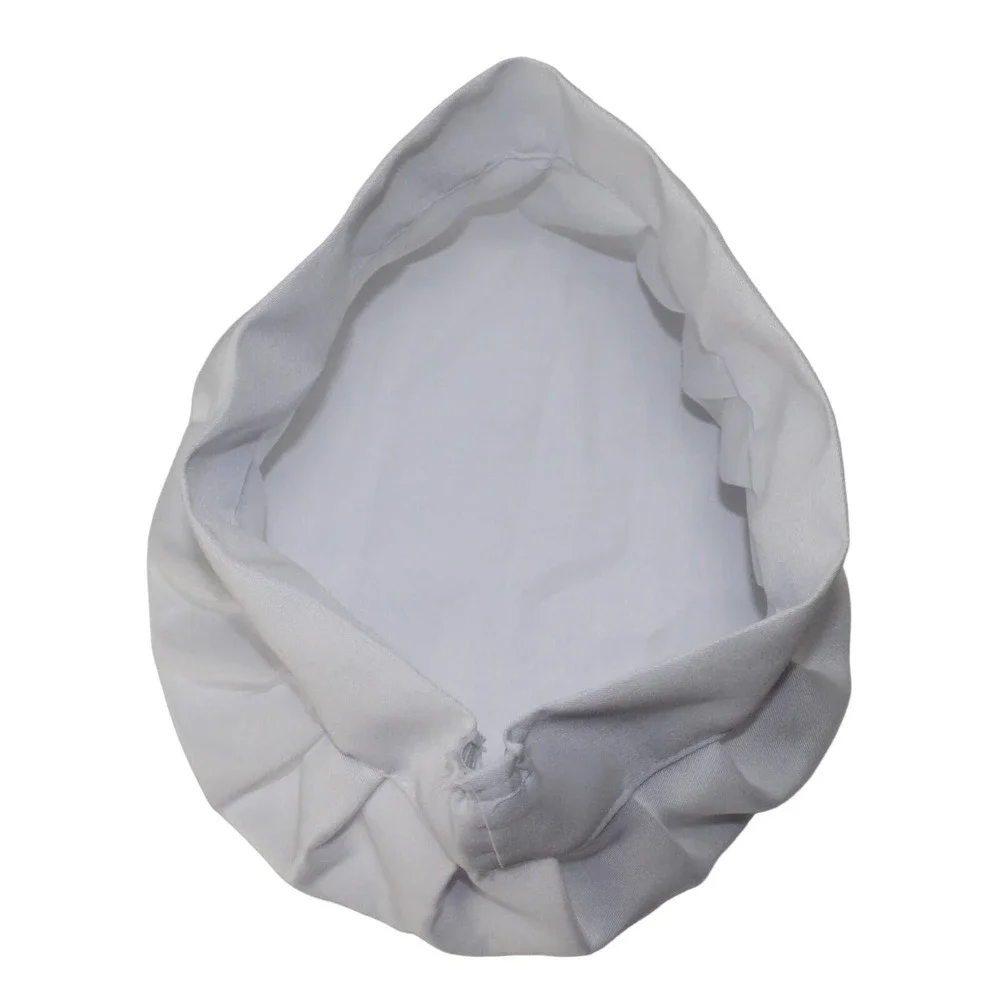 White Chef Hat Elastic On Back One Size Costume Cosplay